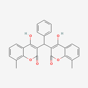 3,3'-(Phenylmethylene)bis(4-hydroxy-8-methyl-2H-1-benzopyran-2-one)