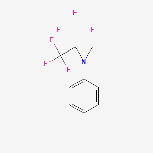 1-(4-Methylphenyl)-2,2-bis(trifluoromethyl)aziridine