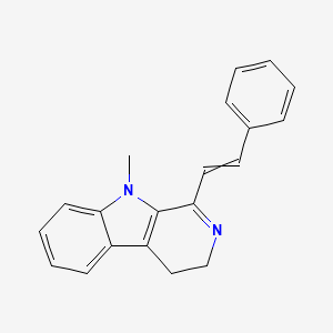 9-Methyl-1-(2-phenylethenyl)-4,9-dihydro-3H-beta-carboline