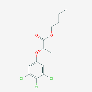 molecular formula C13H15Cl3O3 B14486355 butyl (2S)-2-(3,4,5-trichlorophenoxy)propanoate CAS No. 64114-08-5