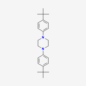 molecular formula C24H34N2 B14486364 1,4-Bis(4-tert-butylphenyl)piperazine CAS No. 65018-23-7