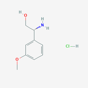 molecular formula C9H14ClNO2 B1448637 (R)-2-Amino-2-(3-methoxyphenyl)ethanol hydrochloride CAS No. 532987-19-2