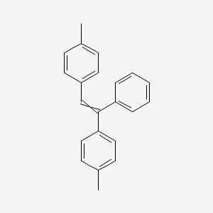 molecular formula C22H20 B14486399 1,1'-(1-Phenylethene-1,2-diyl)bis(4-methylbenzene) CAS No. 66184-00-7