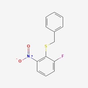 molecular formula C13H10FNO2S B1448641 2-(Benzylsulfanyl)-1-fluoro-3-nitrobenzene CAS No. 1242618-47-8