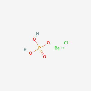 molecular formula BaClH2O4P B14486411 Barium chloride dihydrogen phosphate (1/1/1) CAS No. 64060-51-1