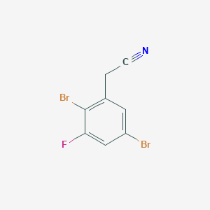 2,5-Dibromo-3-fluorophenylacetonitrile