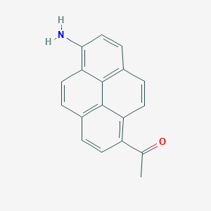 molecular formula C18H13NO B14486456 1-(6-Aminopyren-1-YL)ethan-1-one CAS No. 65838-91-7