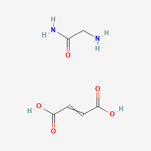 2-Aminoacetamide;but-2-enedioic acid