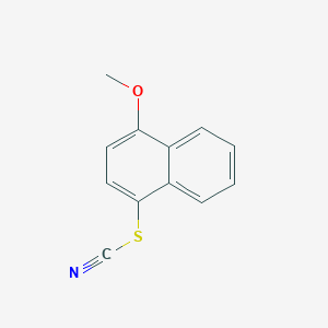 molecular formula C12H9NOS B14486468 4-Methoxy-1-naphthyl thiocyanate CAS No. 66231-77-4