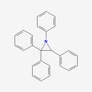 molecular formula C26H21N B14486490 1,2,2,3-Tetraphenylaziridine CAS No. 65270-21-5