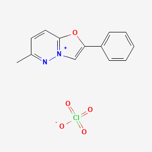 6-Methyl-2-phenyl[1,3]oxazolo[3,2-b]pyridazin-4-ium perchlorate