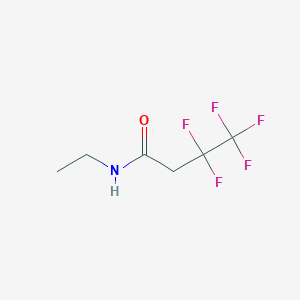 molecular formula C6H8F5NO B14486536 N-Ethyl-3,3,4,4,4-pentafluorobutanamide CAS No. 65527-69-7