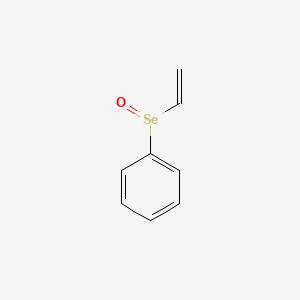 molecular formula C8H8OSe B14486544 Benzene, (ethenylseleninyl)- CAS No. 66030-49-7