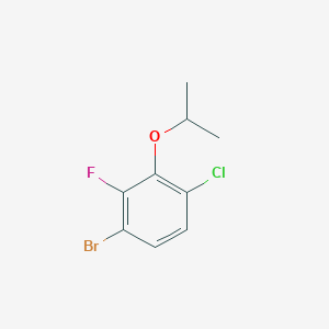 molecular formula C9H9BrClFO B1448659 1-Bromo-4-cloro-2-fluoro-3-isopropoxi-benceno CAS No. 943830-17-9