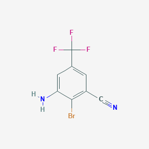 3-Amino-2-bromo-5-(trifluoromethyl)benzonitrile