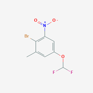 2-Bromo-5-difluoromethoxy-3-nitrotoluene