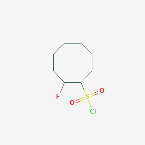 molecular formula C8H14ClFO2S B1448683 2-Fluorocyclooctane-1-sulfonyl chloride CAS No. 1803589-48-1