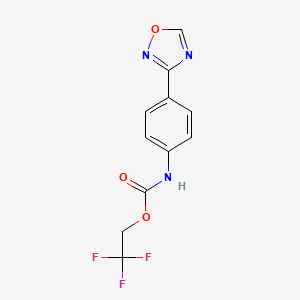 2,2,2-trifluoroethyl N-[4-(1,2,4-oxadiazol-3-yl)phenyl]carbamate