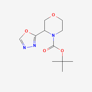 Tert-butyl 3-(1,3,4-oxadiazol-2-yl)morpholine-4-carboxylate