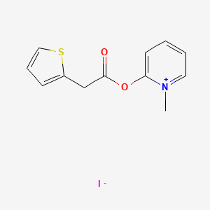 1-Methyl-2-{[(thiophen-2-yl)acetyl]oxy}pyridin-1-ium iodide