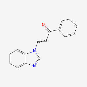 3-(1H-Benzimidazol-1-yl)-1-phenylprop-2-en-1-one