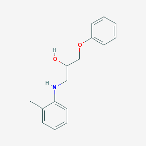 1-(2-Methylanilino)-3-phenoxypropan-2-ol