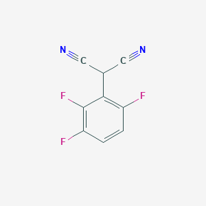 molecular formula C9H3F3N2 B1448698 2-(2,3,6-三氟苯基)丙二腈 CAS No. 1803590-32-0