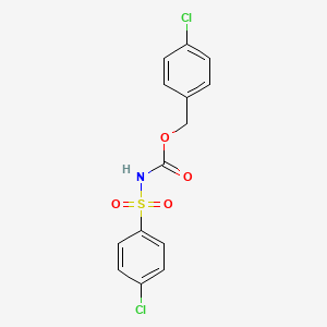 (4-Chlorophenyl)methyl (4-chlorobenzene-1-sulfonyl)carbamate