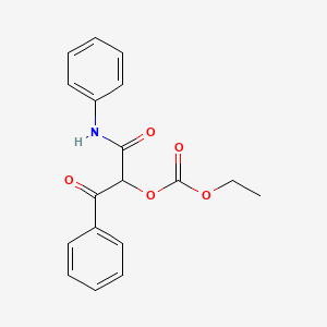 1-Anilino-1,3-dioxo-3-phenylpropan-2-yl ethyl carbonate