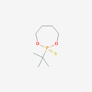 molecular formula C8H17O2PS B14487041 2-tert-Butyl-1,3,2lambda~5~-dioxaphosphepane-2-thione CAS No. 63790-97-6