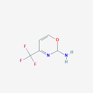 molecular formula C5H5F3N2O B1448709 4-(Trifluoromethyl)-2H-1,3-oxazin-2-amine CAS No. 1337880-26-8