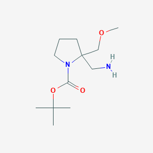 Tert-butyl 2-(aminomethyl)-2-(methoxymethyl)pyrrolidine-1-carboxylate