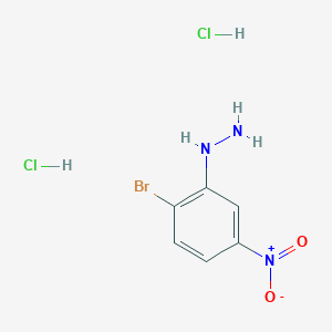 molecular formula C6H8BrCl2N3O2 B1448713 (2-Bromo-5-nitrophenyl)hydrazine dihydrochloride CAS No. 1803587-37-2