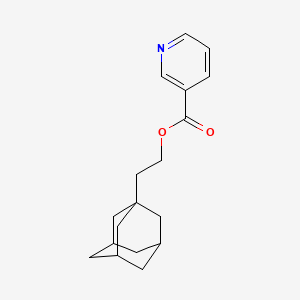 Nicotinic acid, 2-(1-adamantyl)ethyl ester