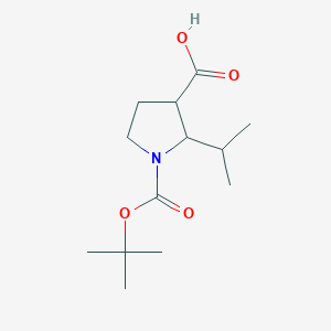 1-[(Tert-butoxy)carbonyl]-2-(propan-2-yl)pyrrolidine-3-carboxylic acid