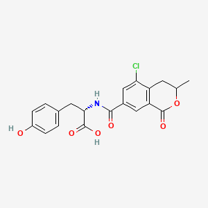 L-Tyrosine, N-((5-chloro-3,4-dihydro-3-methyl-1-oxo-1H-2-benzopyran-7-yl)carbonyl)-