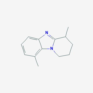 molecular formula C13H16N2 B144872 4,9-Dimethyl-1,2,3,4-tetrahydropyrido[1,2-a]benzimidazole CAS No. 135347-92-1