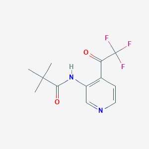 2,2-dimethyl-N-[4-(trifluoroacetyl)pyridin-3-yl]propanamide