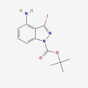 tert-Butyl 4-amino-3-iodo-1H-indazole-1-carboxylate