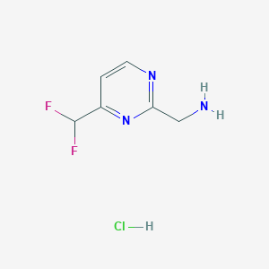 [4-(Difluoromethyl)pyrimidin-2-yl]methanamine hydrochloride
