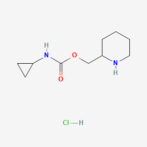 piperidin-2-ylmethyl N-cyclopropylcarbamate hydrochloride