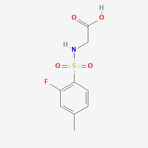 2-(2-Fluoro-4-methylbenzenesulfonamido)acetic acid