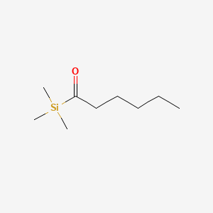 Silane, trimethyl(1-oxohexyl)-