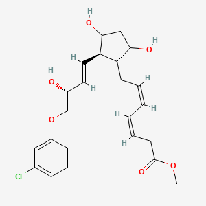 16-(3-Chlorophenoxy)-17,18,19,20-tetranor-3,4-cis-didehydro-pgf2-beta methyl ester