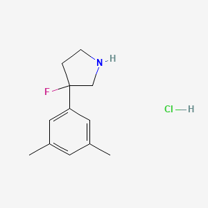 3-(3,5-Dimethylphenyl)-3-fluoropyrrolidine hydrochloride