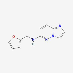 molecular formula C11H10N4O B1448739 N-(furan-2-ylmethyl)imidazo[1,2-b]pyridazin-6-amine CAS No. 1803606-30-5