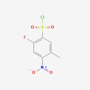 2-Fluoro-5-methyl-4-nitrobenzenesulphonyl chloride