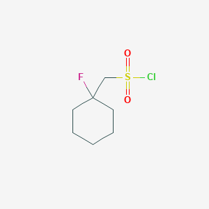 molecular formula C7H12ClFO2S B1448748 (1-Fluorocyclohexyl)methanesulfonyl chloride CAS No. 1803572-07-7