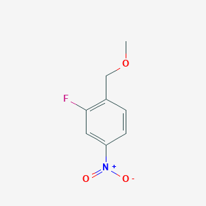 molecular formula C8H8FNO3 B1448749 2-Fluoro-1-(methoxymethyl)-4-nitrobenzene CAS No. 1803607-63-7