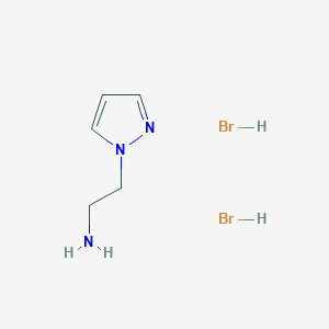 molecular formula C5H11Br2N3 B1448760 2-(1H-pyrazol-1-yl)ethan-1-amine dihydrobromide CAS No. 2034157-33-8